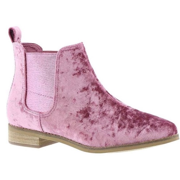 Toms Ella Chelsea Boot pink velvet - Picture 2 of 5